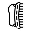 comb groomer line icon vector illustration flat