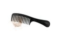 Comb with Hair Loss Isolated, Hair Fall on Brush, Scalp Health Care, Hair Losing, Baldness, Alopecia Concept Royalty Free Stock Photo