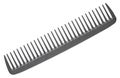 Comb for Hair. Professional barber comb for man or woman haircut. Hairdresser salon equipment. Hair cutting carbon comb tail Royalty Free Stock Photo