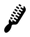 Comb, hairbrush icon illustration