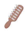 Comb, hairbrush icon illustration