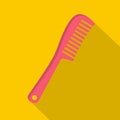 Comb icon, flat style Royalty Free Stock Photo
