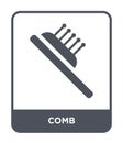 comb icon in trendy design style. comb icon isolated on white background. comb vector icon simple and modern flat symbol for web
