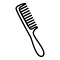 Comb line icon, vector illustration Royalty Free Stock Photo