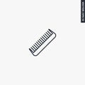 Comb, linear style sign for mobile concept and web design Royalty Free Stock Photo