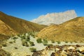 Comb mountain in Oman Royalty Free Stock Photo