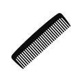 Comb silhouette icon. Hair comb and hair brush. Vector Royalty Free Stock Photo