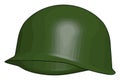 Combat ballistic helmet vector or color illustration