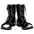 Combat boots Hand drawn Crafteroks svg free, free svg file, eps, dxf, vector, logo, silhouette, icon, instant download, digital do