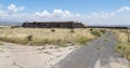 Combat bunkers left from the time of the War of the Doomsday Yom Kippur War on the Golan Heights, near the border with Syria, Is