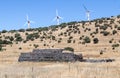 Combat bunkers left from the time of the War of the Doomsday Yom Kippur War on the Golan Heights, near the border with Syria, Is