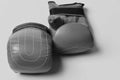 Combat and fight concept. Pair of boxing gloves lying next to each other. Royalty Free Stock Photo