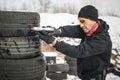 Combat gun tactical shooting behind and around cover or barricade