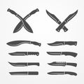 Combat knife set