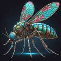The combat mosquito with artificial intelligence is a technological mosquito with an artificial intelligence