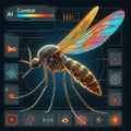The combat mosquito with artificial intelligence is a technological mosquito with an artificial intelligence