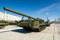 Combat Soviet tank, an exhibit of military-historical Museum, Ekaterinburg, Russia