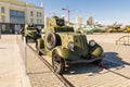 Combat Soviet tank, an exhibit of military-historical Museum, Ekaterinburg, Russia