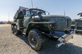 Combat vehicle 2B17 M1 of multiple-launch rocket system 9K51 Tornado-G. Close-up