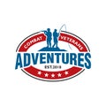 combat veteran logo , adventure logo vector Royalty Free Stock Photo