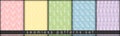 Combinable seamless patterns set delicate pastel colors tulip. botanical floral hand drawn lineart elements dots spots. design for