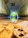 the combination of the beauty of the rocks, the tunnel, and the light at the end