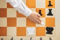 The combination on the chessboard Royalty Free Stock Photo
