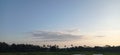 The combination of clouds, sunrise and views of the rice fields, a very beautiful view