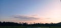 The combination of clouds, sunrise and views of the rice fields, a very beautiful view