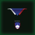 National flag Slovenia Royalty Free Stock Photo