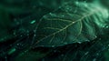 A combination of a leaf and technology with the leaf texture featuring technological lines highdefinition 4K Royalty Free Stock Photo