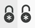 Combination lock icon Royalty Free Stock Photo