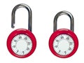 Open and closed combination locks