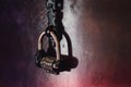 Combination lock in a Quest Escape Room Royalty Free Stock Photo