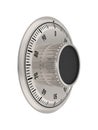 Combination lock safe on white background. Isolated 3d illustration Royalty Free Stock Photo