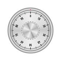 Combination lock safe on white background. Vector illustration Royalty Free Stock Photo