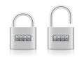 Combination Lock Numbers Code Padlock Locked Unlocked Royalty Free Stock Photo