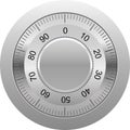 Combination lock vector illustration Royalty Free Stock Photo