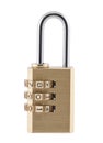 Combination padlock with clipping path