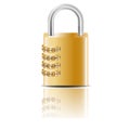 Combination padlock Royalty Free Stock Photo
