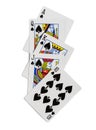 Playing cards flush isolated Royalty Free Stock Photo