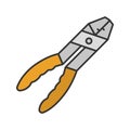 Combination pliers color icon