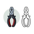 Combination Pliers Design Illustration