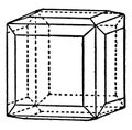 Combination of Tetrakis-hexahedron and Cube vintage illustration