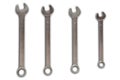 Combination wrench cromed and isolate on white with clipping path