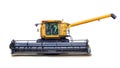 Combine harvester, agricultural machinery. Isolated over white, with clipping path