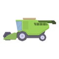 Combine harvester agriculture icon cartoon vector. Machine heavy Royalty Free Stock Photo