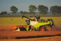 Rustic harvest scene in UK.