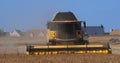 Combine harvester near Basly in Normandy