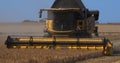 Combine harvester near Basly in Normandy